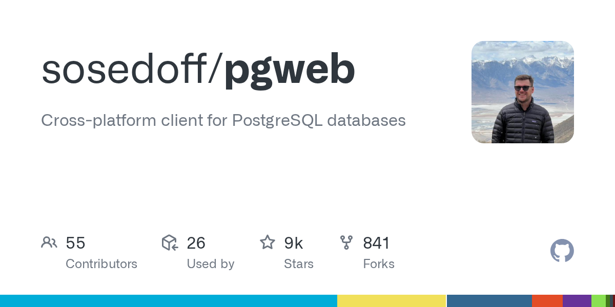 Pgweb screenshot 1