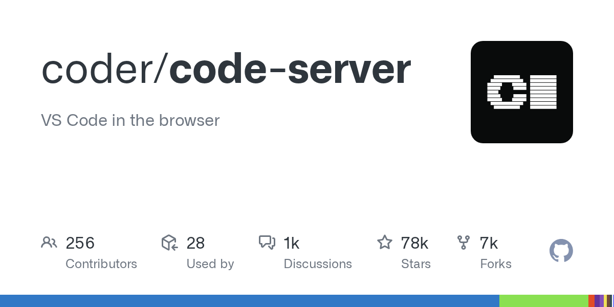 Code-server screenshot 1