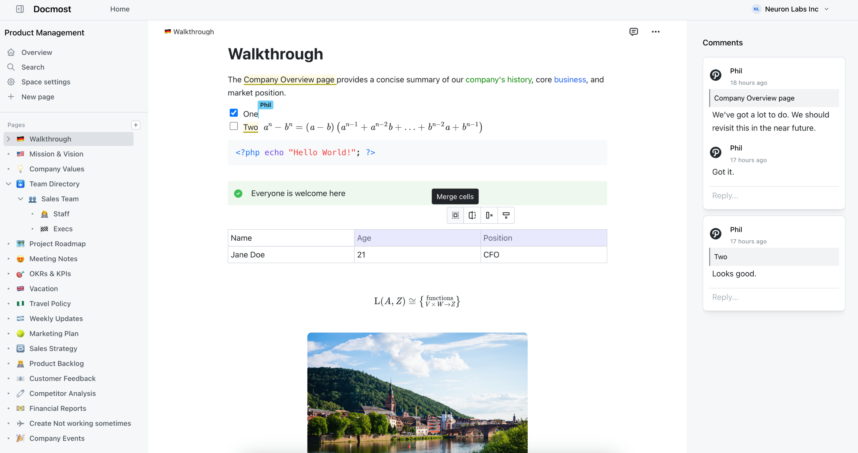 Docmost screenshot 1