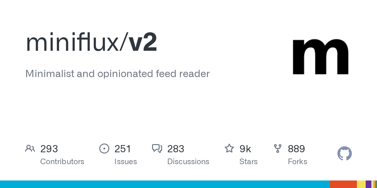 Miniflux screenshot 1