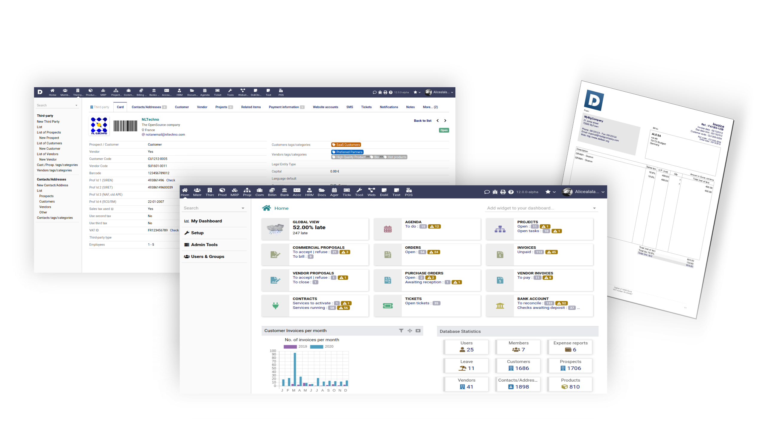 Dolibarr screenshot 1